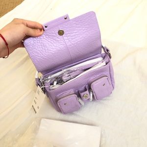 Nunoo Small Honey Bag New Zealand leather in Lavender Crossbody bag